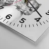 Wanduhr - Quadrat - Glasuhr - Chinchilla Frau Porträt - Produktbild-Vorschau 5