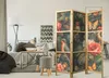 Paravento giapponese 135x172 cm in 3 parti beige Anteprima dell’immagine prodotto 2
