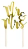 Cake Topper Mr & Mrs / Hochzeit 25,5 cm, oro Anteprima dell’immagine prodotto 8
