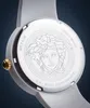 Close-up view of the back of a watch, showing the engraved Medusa logo and text. Náhled obrázku produktu