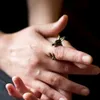 Vintage Hase Mittelfinger Knuckle Öffnungsring Paare Produktbild-Vorschau 6