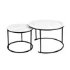 2er Set Couchtisch Kaffeetisch Satztisch Beistelltisch Ø70 Produktbild-Vorschau 2