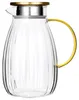 Vilde | Glaskrug 1,6 L - mit Deckel - Geriffeltes Glas - Produktbild-Vorschau 3