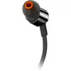A close-up shot of a single black in-ear headphone with an orange accent. Anteprima dell’immagine prodotto