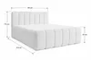 Lit boxspring 160x200 modèle Cloe avec tiroirs de Voir les images du produit 4
