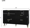 MODFU Kommode Sideboard mit 6 Schubladen, Schrank Buffet Produktbild-Vorschau 7