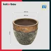 KOTARBAU® Blumenkübel Höhe 31 cm ⌀ 37 cm Blumentopf Gold Produktbild-Vorschau 7
