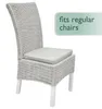 Beautissu Set di 4 cuscini per sedia Pia, 40x45 cm, grigio Anteprima dell’immagine prodotto 5