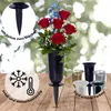 Grabvasen mit Erdspieß und Sockel 2er Set (31, 32 cm) grau Produktbild-Vorschau 2