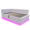 Boxspringbed 90 x 200 cm met LED-verlichting, 2 USB-poorten Productafbeelding-voorbeeld 11