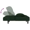 Schlafsofa 2-Sitzer mit 2 Kissen Dunkelgrün Samt 375809 Produktbild-Vorschau 8
