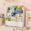 COSTWAY Scaffale per bambini con 4 ripiani, libreria per Anteprima dell’immagine prodotto 2