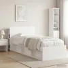 vidaXL Comodino con contenitore, bianco lucido, materiale Anteprima dell’immagine prodotto 4
