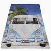 A Volkswagen van on a beach with a palm tree. Anteprima dell’immagine prodotto