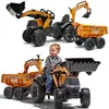 Tracteur FALK Case IH avec pelle rétro, orange, avec Voir les images du produit 1