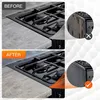 A before and after comparison of a stove gap cover being installed. Anteprima dell’immagine prodotto