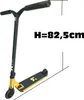 A black and gold scooter with a height measurement indicated. Anteprima dell’immagine prodotto