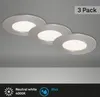 BRILONER FLAT IN LED Einbaustrahler Bad, 3er Set, IP44 Produktbild-Vorschau 2