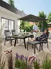 LC Garden Gartentisch 200/260x100 anthrazit Aluminium Produktbild-Vorschau 26