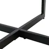 Homestyle4u Jedálenský stôl 80x80 cm dub kov čierny Náhľad obrázku produktu 10