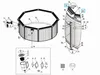 Bestway Hydrium Pool Obere Plattform 3m für 10′ x 48″ Produktbild-Vorschau 3