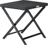 Casaria 2 Tabourets pliants en polyrotin noir 44x40x44cm Voir les images du produit 1