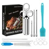 Fleischinjektor Edelstahl Set, Marinadenspritze BBQ mit 3 Produktbild-Vorschau 1