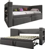 Sweiko Polstertes Daybett 90x200 cm, Einzelbett Schlafsofa Produktbild-Vorschau 8