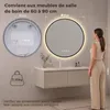 S'AFIELINA Miroir Salle de Bain LED Rond 80 cm avec Voir les images du produit 2