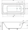 Badewanne Rechteck 170x70 mit Wannenträger, Ablaufgarnitur Produktbild-Vorschau 7