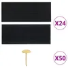 vidaXL Rideaux de porte moustiquaires 2 pcs. Aimant Noir Voir les images du produit 2