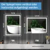 Badspiegel-mit-Beleuchtung 120x70cm - Badezimmerspiegel LED Produktbild-Vorschau 4