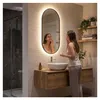 SensaHome – Ovaal spiegel voor de badkamer – zware frame – Productafbeelding-voorbeeld 2