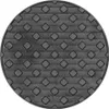 A circular black rubber pad with a diamond pattern. Náhled obrázku produktu