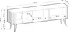 A diagram showing the dimensions of a TV stand. Náhled obrázku produktu