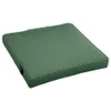 A green outdoor seat cushion is shown against a white background. Produktbild-Vorschau
