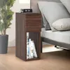 Nachttisch Wenge Eiche 20 cm schmal – moderner Produktbild-Vorschau 4