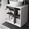 Szafka pod umywalkę Vicco Viola Biały/szary 60 x 60 cm z Podgląd zdjęcia produktu 4