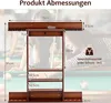 GOPLUS Billardständer, Pool Queue Halter Kiefernholz, Produktbild-Vorschau 6