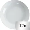 Suppenteller - Ø 20 cm - Weiß - Porzellan - 12er Set Produktbild-Vorschau 1