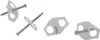 Four nail fixings with nails are arranged diagonally on a white background. Produktbild-Vorschau