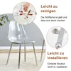 4er Set Esstisch mit gehärtetem Glas, 88 cm, vier Produktbild-Vorschau 7