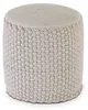 Pouf in Lana Ø40 H45, pouf da esterno vegano, impermeabile, Anteprima dell’immagine prodotto 1