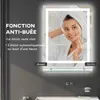 Lustro łazienkowe Kleankin z oświetleniem 70 x 50 cm Lustro Podgląd zdjęcia produktu 9