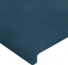 vidaXL LED Kopfteil Dunkelblau 147x16x78/88 cm Samt Produktbild-Vorschau 5