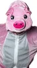 Rosa Schwein Ganzkörper-Overall Kostüm XXXXL mit Kapuze und Produktbild-Vorschau 3