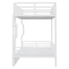 Flieks Etagenbett 90x200cm mit Led, Jugendbett Metallbett Produktbild-Vorschau 9