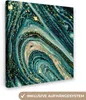 MuchoWow® - Leinwandbilder - Marmoroptik - Luxus - Gold - Produktbild-Vorschau 1