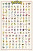 A poster displaying the first 151 Pokemon characters from the Kanto region. Produktbild-Vorschau