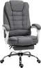 A gray office chair with a footrest is shown in a studio setting. Náhled obrázku produktu
